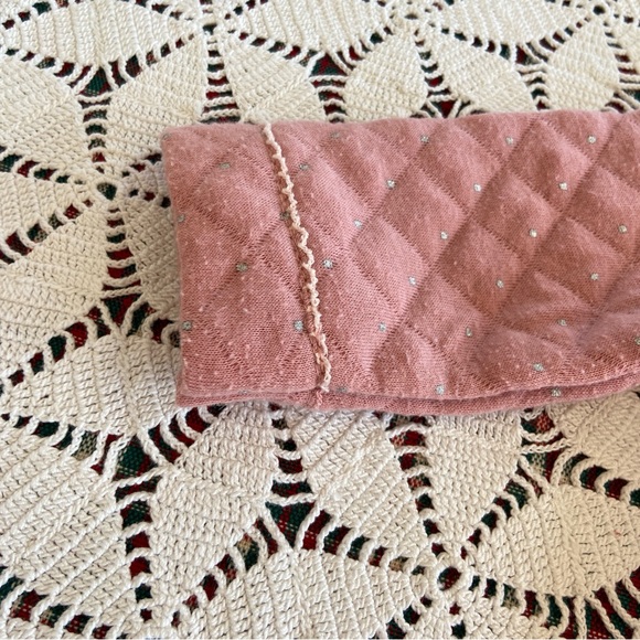 Nicole Miller 3-6 Mo Set of 2 Fancy Quilted Winter Holiday Sleepers with Bows - Picture 14 of 16